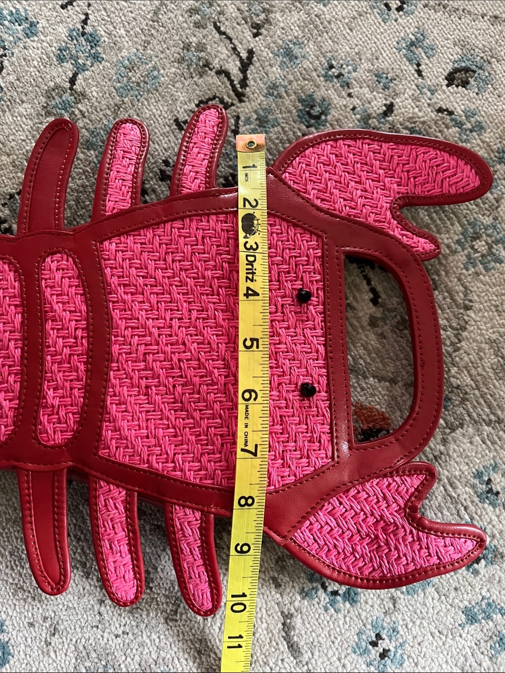 NWT Anthro Maeve Raffia Sea Lobster Creature Handbag 🦞 - Picture 12 of 13